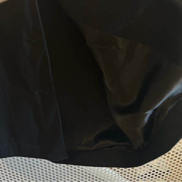 Banana Republic Wide Collar Trench-style Coat Size S in Black GUC - Picture 7 of 13